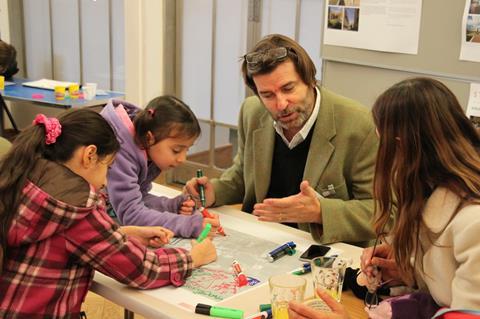 Charles Campion with young people at St Clements_charrette_credit JTP