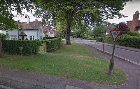 View along Sollershott East in Letchworth Garden City