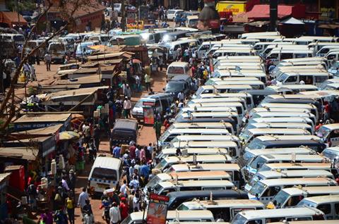 Old Taxi Park in Kampala 