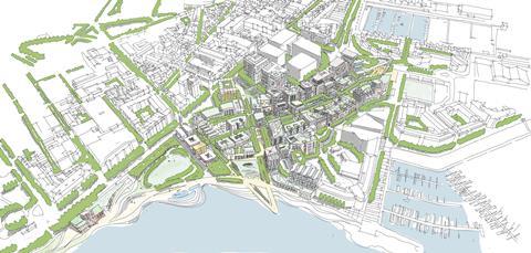 Conceptual View of St Helier Waterfront-Jersey-Gillespies