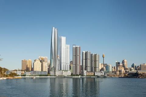 Wilkinson Eyre's Crown Sydney scheme for Barangaroo