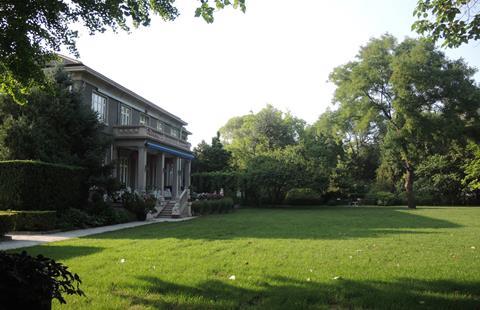 The lawn at the British Ambassador's Residence in Beijing