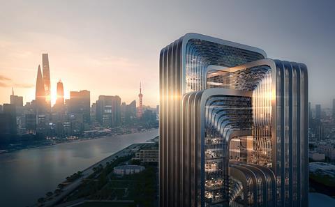 ZHA_CECEP HQ_Shanghai - Render by Negativ