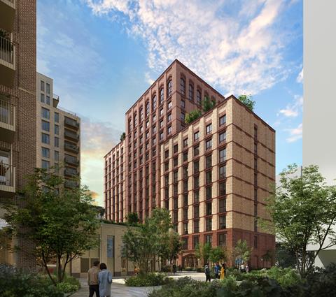 Plot 23, Brent Cross Town 1_ Design credit Assael Architecture, CGI by V1