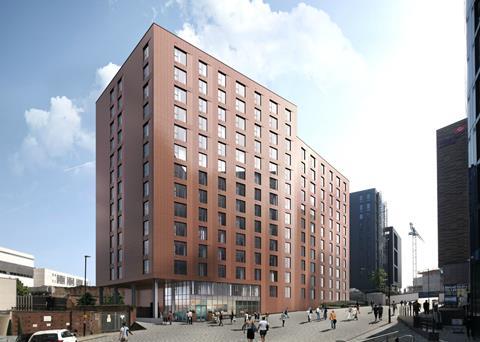 Ryder Architecture's PRS scheme, designed for Heber Street in the Newcastle Helix development