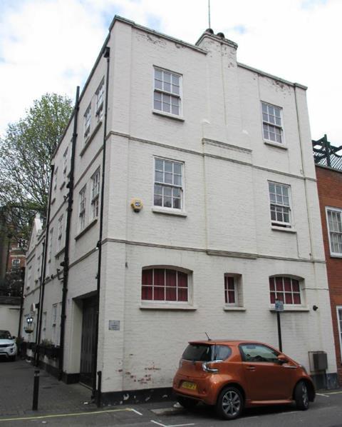 The building in Woods Mews that would be demolished to make way for the Stanesby Architecture proposals