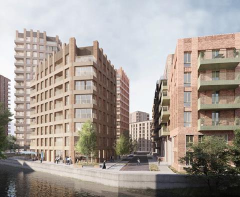 The 16-storey version of Hawkins Brown's Stratford Mill proposals