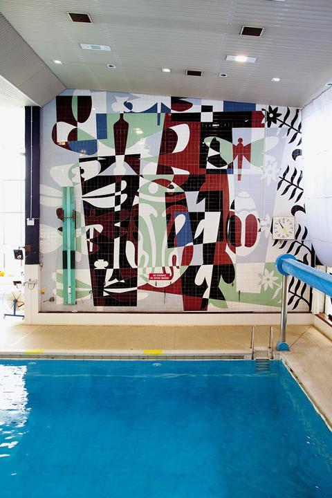 Halifax Swimming Pool mural by Kenneth Barden
