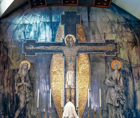 The Crucifixion by George Mayer-Marton in Christ Church of the Holy Rosary_Oldham by G Mayer-Marton - SAVE