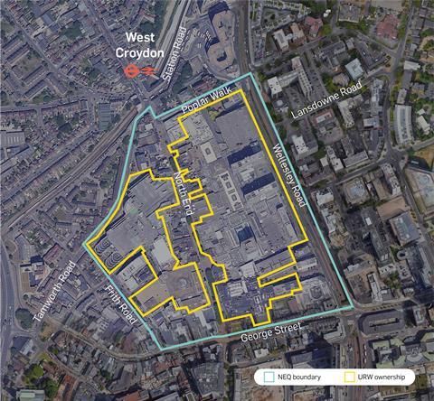 Diagram of the development of Croydon, courtesy of URW