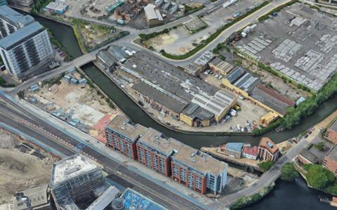 The Marshgate Business Centre, prior to demolition