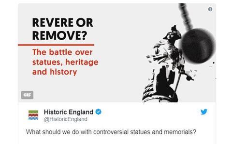 Historic England's controversial tweet depicting the demolition of Nelson's Column