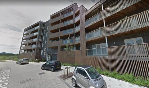 The apartment building at De Pass Gardens, Barking Riverside, which caught fire on 9 June 2019