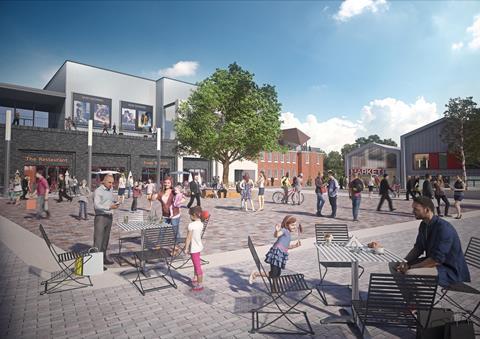 Type3 Studio's new arts centre, seen from Bordon Town Square