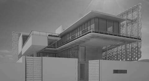 Elsie Owusu Architects - Lagos house for Yinka Shonibare - render