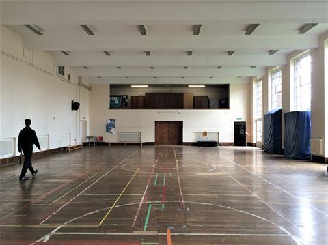 The Old Gym at Birmingham University, before it was refurbished by Associated Architects