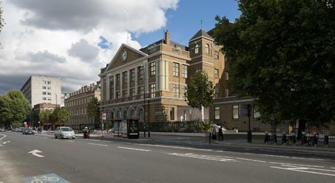 The Royal London Hospital at Whitechapel, which is being refurbished as Tower Hamlets' new headquarters to an AHMM design