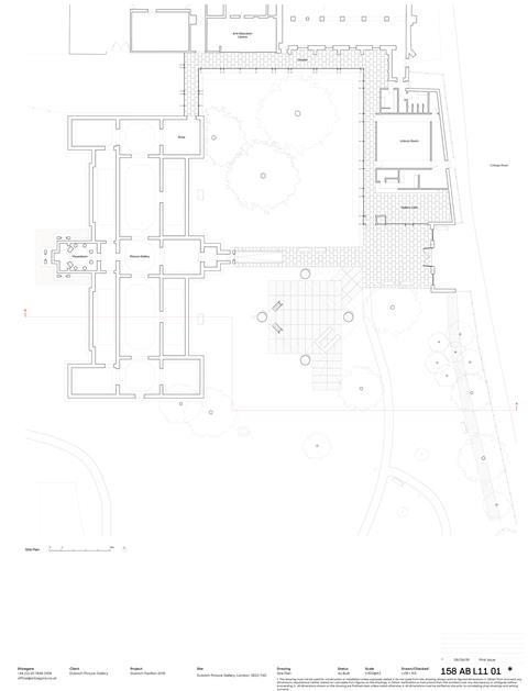 Dulwich Picture Gallery - Colour Palace - Dulwich Pavilion 2019_Site_plan