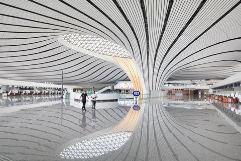 Beijing Daxing International Airport, designed by Zaha Hadid Architects 