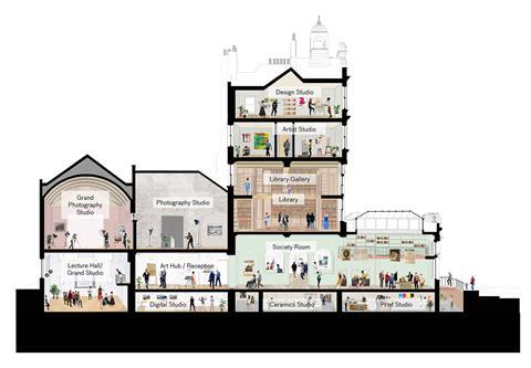 Feix & Merlin's winning Walworth Town Hall proposal. Short section