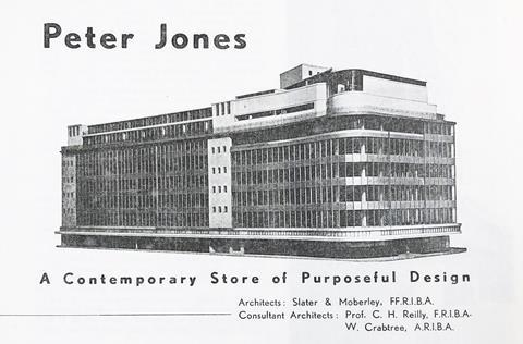 Promotional material for the Peter Jones department store in Sloane Square