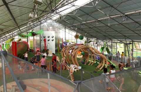 Inside Walters & Cohen's Climbers & Creepers children's centre at Kew Gardens