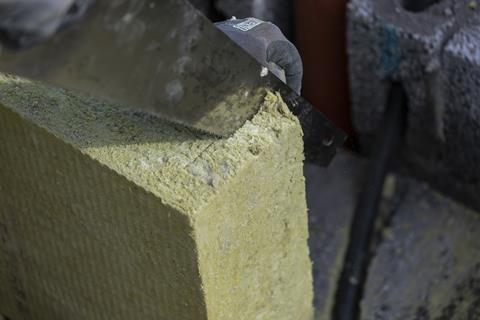 Rockwool cutting insulation