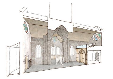 Interior proposal for Abney Park Chapel 