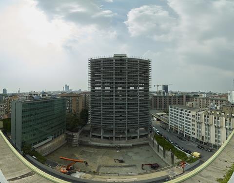 Corso Como Place in Milan - stripped back to its frame