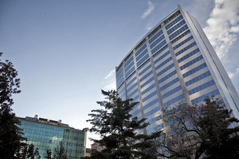 The old Unilever headquarters in Milan after the 2015 recladding