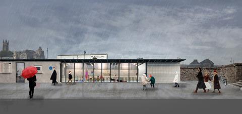 Community Space Winter  Jubilee Pool in Penzance by Scott Whitby Studio