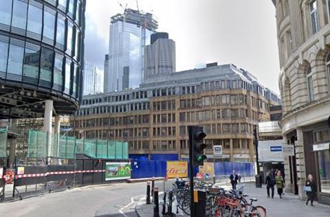 The building currently on the site of Eric Parry's One Liverpool Street
