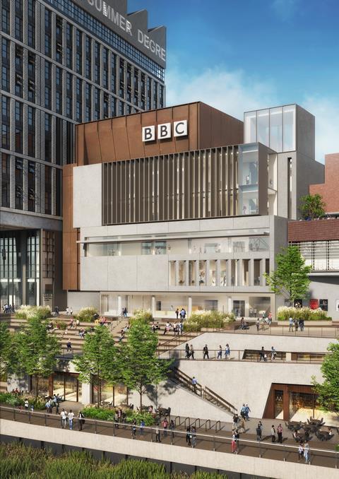 Allies & Morrison's proposals for the BBC's new East Bank base at Stratford Waterfront