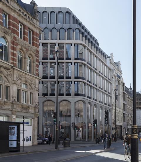 Lifschutz Davidson Sandilands’ Oxford Street proposals, seen from the east