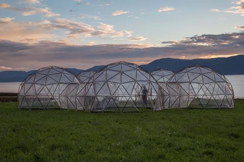 Pollution Pods at sundown