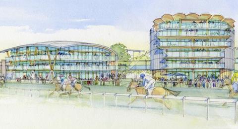 McGuirk Watson Architecture's earlier rejected proposals for a new conference centre and grandstand at Chester Racecourse