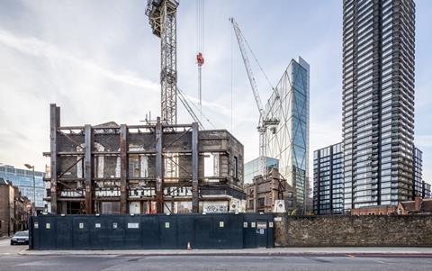 Norton Folgate retained facade