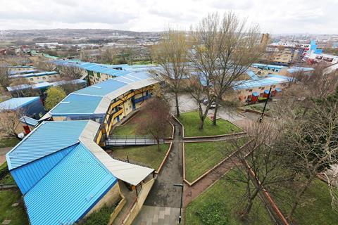 Part of Ralph Erskine's Byker Wall estate