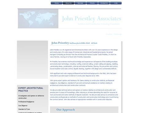 John Priestley webpage from WayBack Machine crop