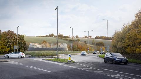 02_Amersham Vent Shaft_Roundabout Approach © Grimshaw Align