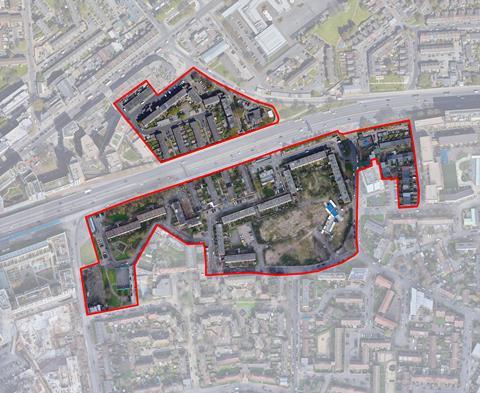 Canning Town East site plan Jestico and Whiles