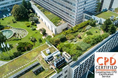shutterstock green garden rooftop with logo