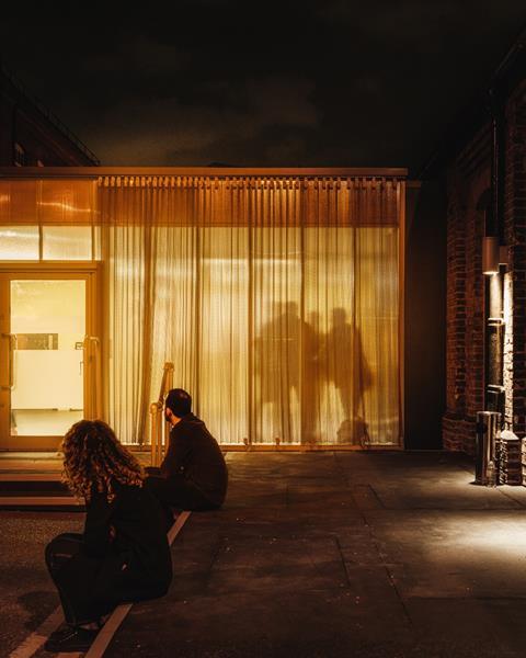 Haworth Tompkins' temporary pavilion for theatre company Punchdrunk at Woolwich Works