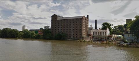 The Stag Brewery, Mortlake, from the river
